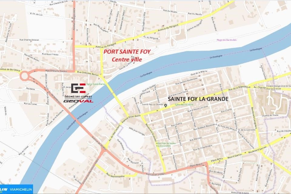 Carte Port Sainte Foy